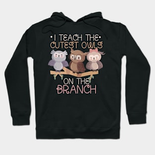 Teacher I Teach The Cutest Owls Hoodie